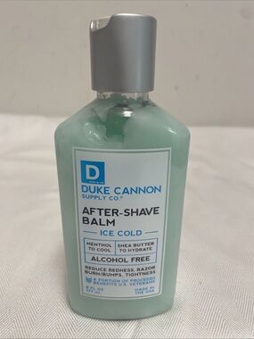 Duke Cannon Cooling After-Shave Balm Big 6oz Aloe Alcohol Free Benefits US Vets